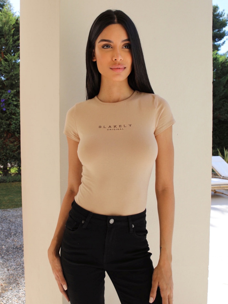 Tan Blakely Alicia Bodysuit | DEFN-51376