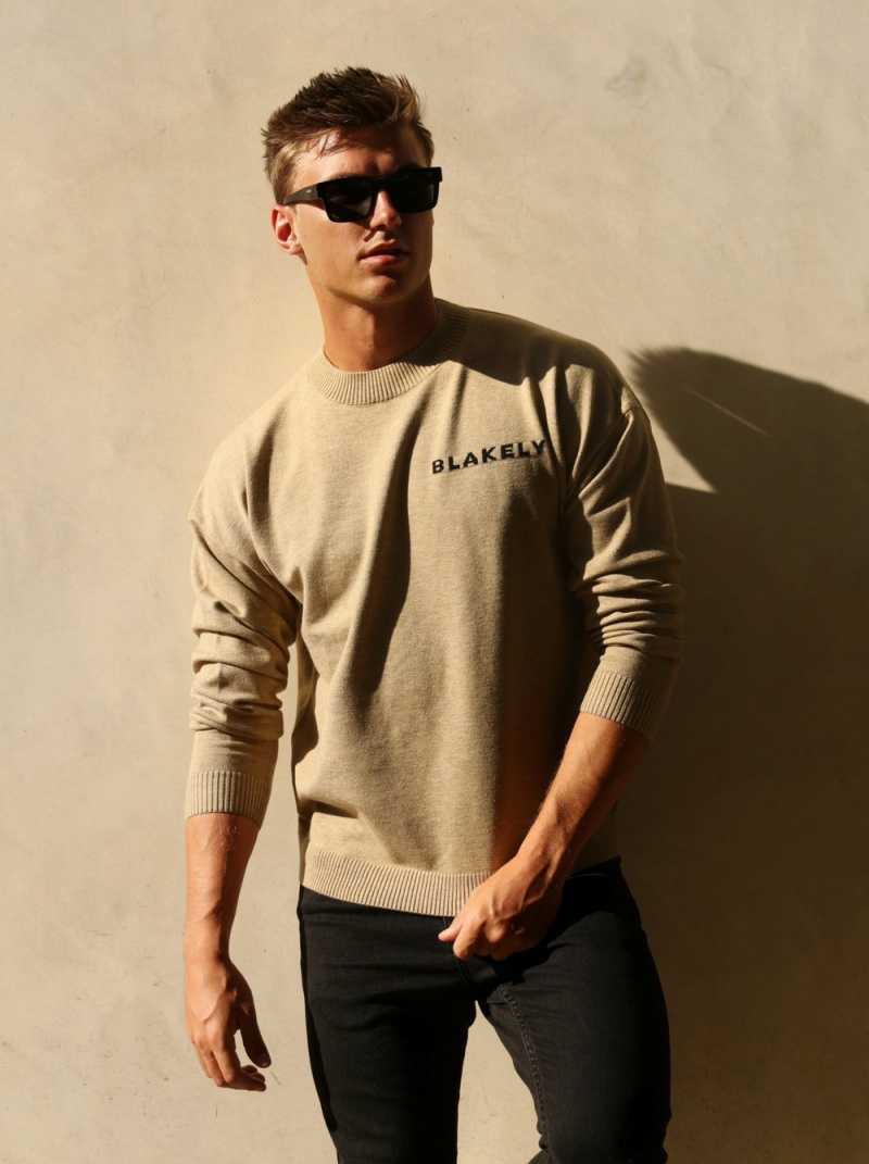 Tan Blakely Blakely Knitted Jumper | ITGP-53804