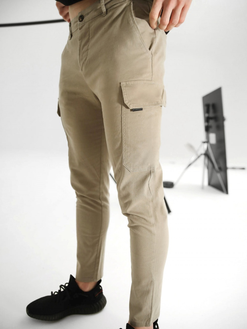 Tan Blakely Cargo Trousers | IXKT-90346