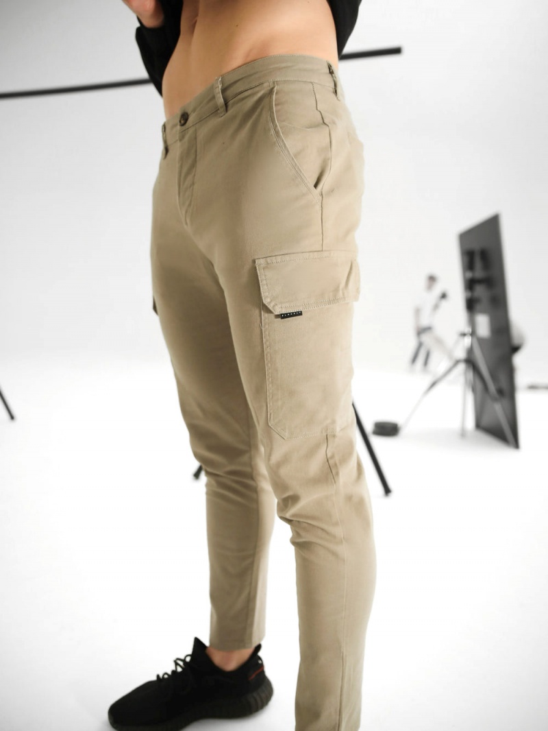 Tan Blakely Cargo Trousers | IXKT-90346