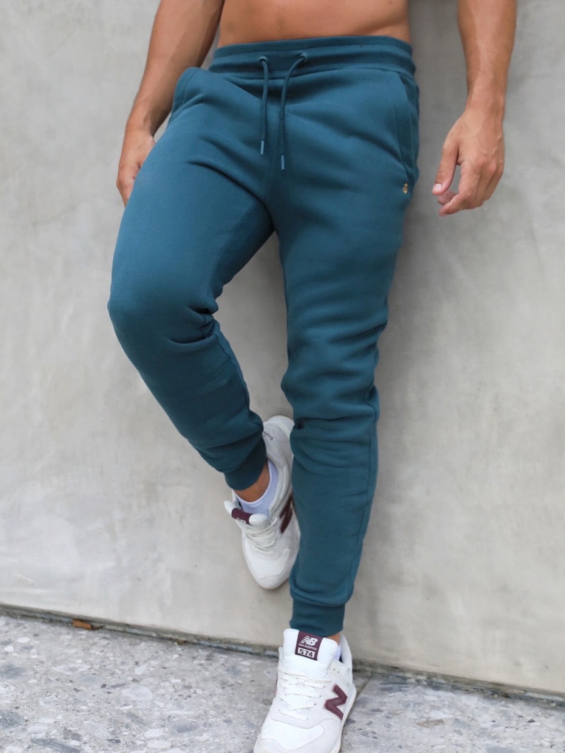 Teal Green Blakely Anchor Sweatpants | QAOU-71534