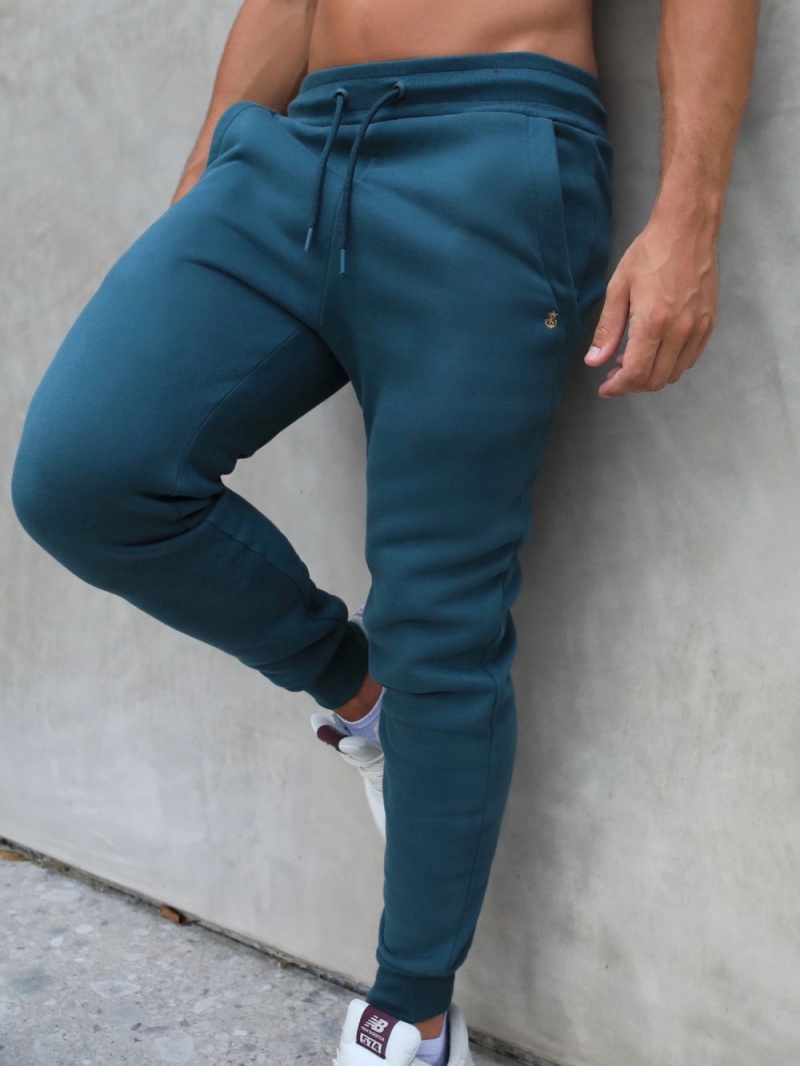 Teal Green Blakely Anchor Sweatpants | QAOU-71534