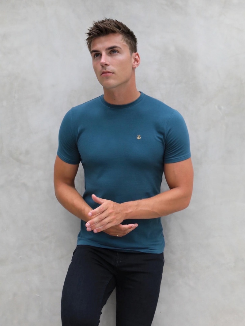 Teal Green Blakely Anchor T-Shirt | YXCD-52840