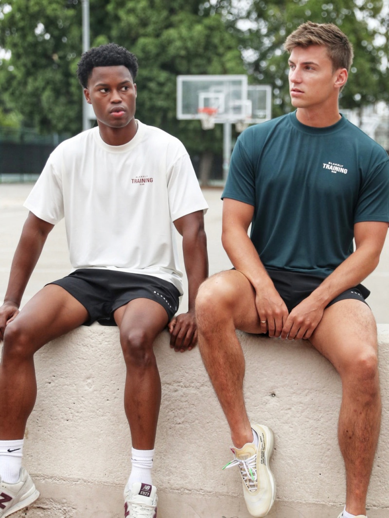 Teal Green Blakely Relaxed Training T-Shirt | FUMZ-38706