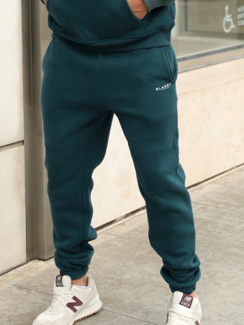 Teal Green Blakely Sports Club Sweatpants | JAGN-28356