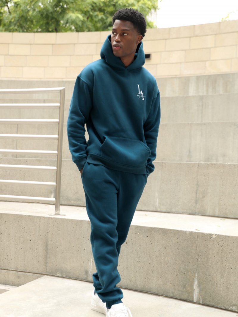 Teal Green Blakely Sports Club Sweatpants | JAGN-28356