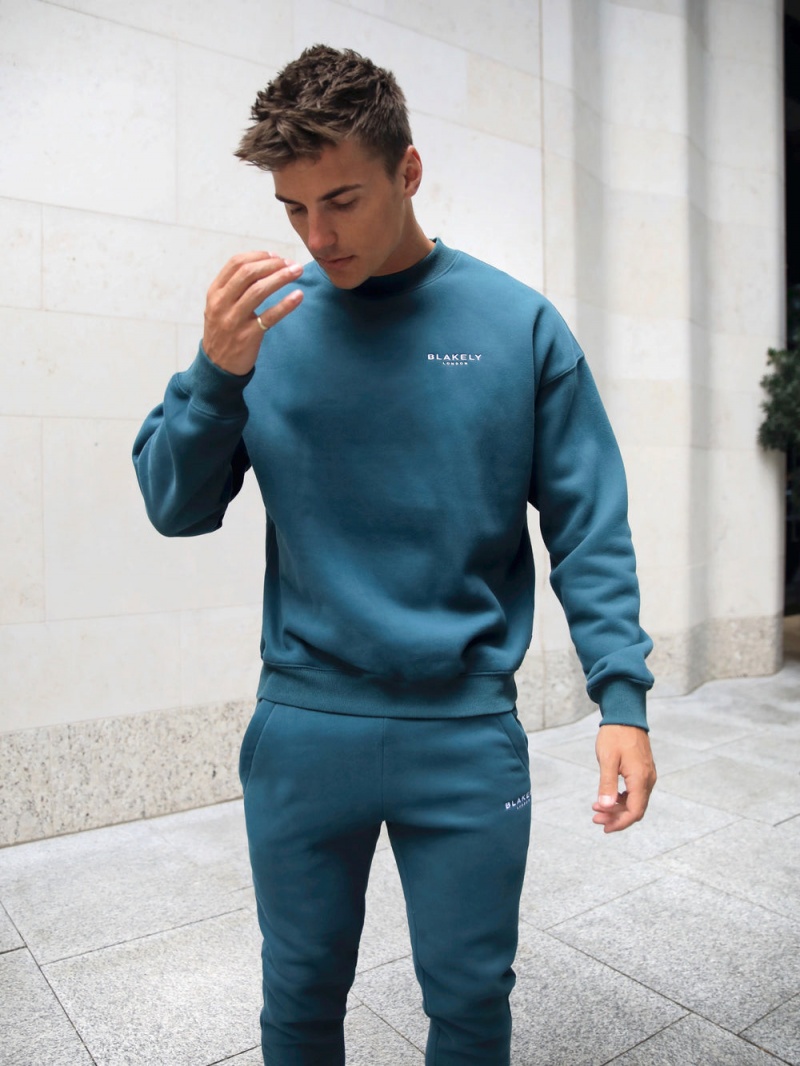 Teal Green Blakely Universal Relaxed Jumper | SLPR-86510