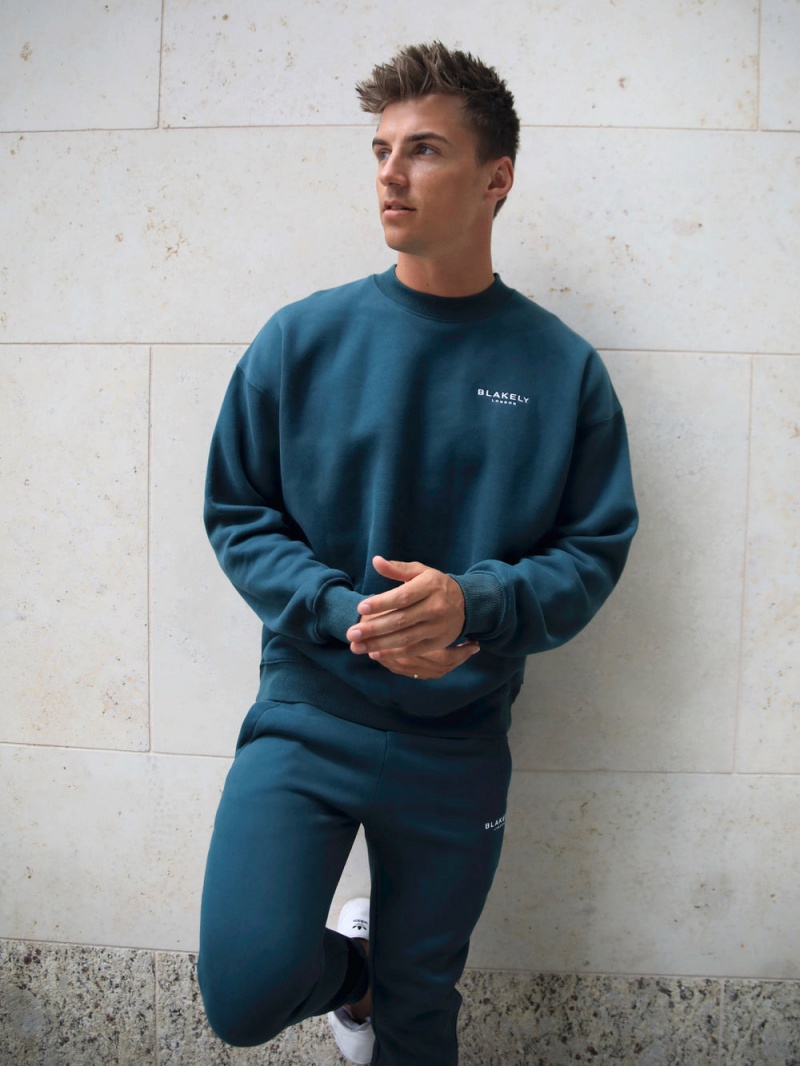 Teal Green Blakely Universal Relaxed Jumper | SLPR-86510
