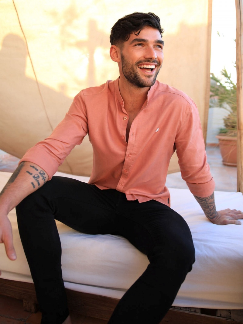 Terracotta Blakely Berkane Linen Shirt | PQJX-36571
