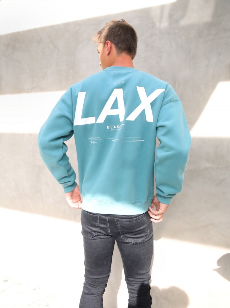 Turquoise Blakely LAX Relaxed Jumper | DUFG-89125