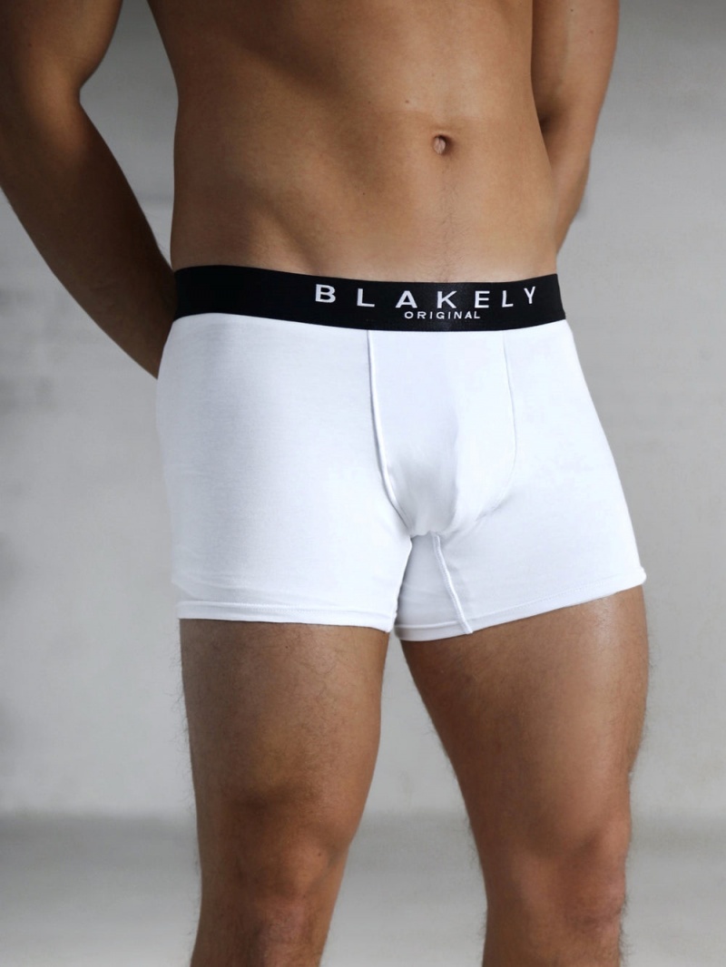 White 3 Pack Blakely BLK Boxers | UPXL-76423
