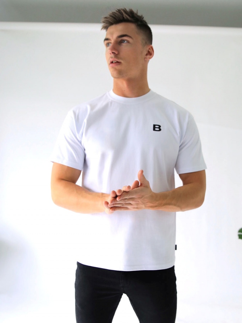 White Blakely Blakely London Oversized T-Shirt | TZIK-71928