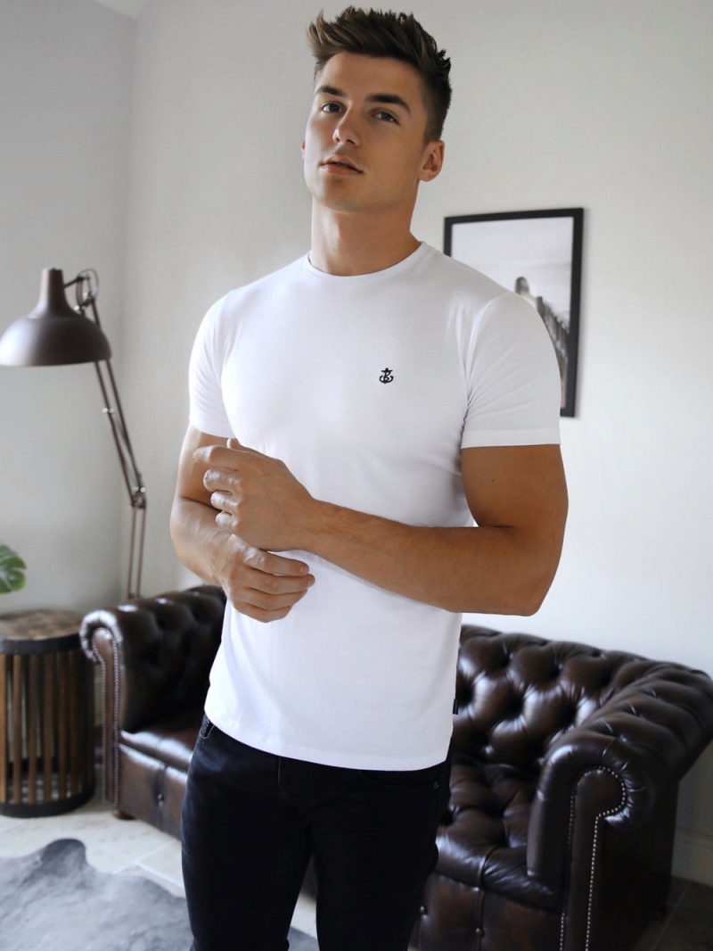 White Blakely Keswick T-Shirt | DOYP-98750
