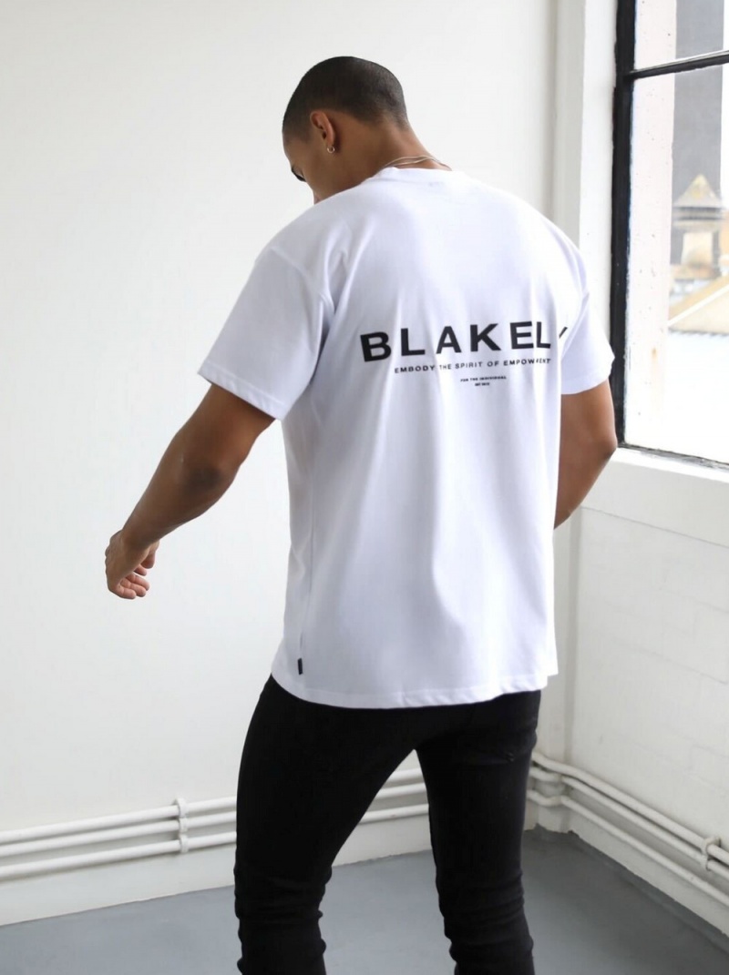 White Blakely Statement Relaxed T-Shirt | SVCP-86275