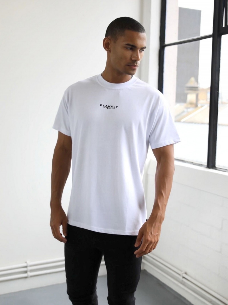 White Blakely Statement Relaxed T-Shirt | SVCP-86275