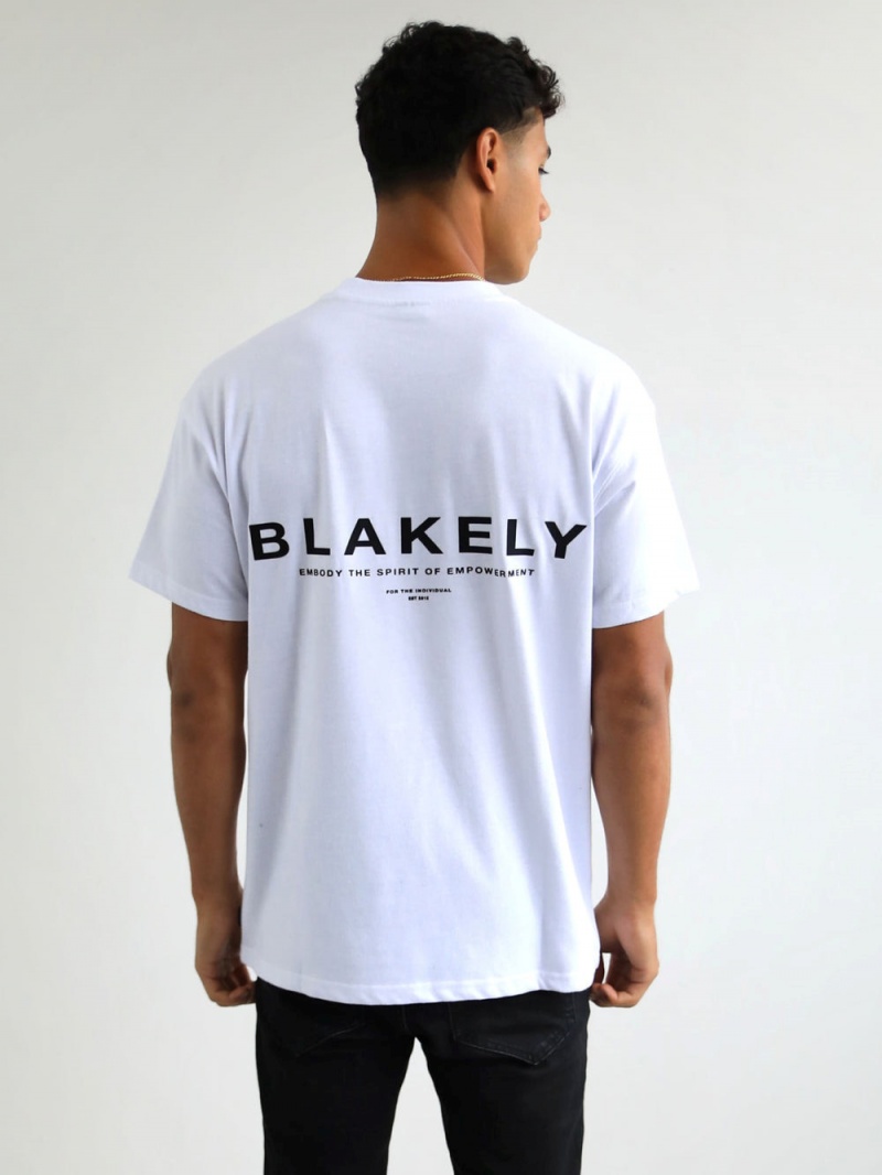 White Blakely Statement Relaxed T-Shirt | SVCP-86275