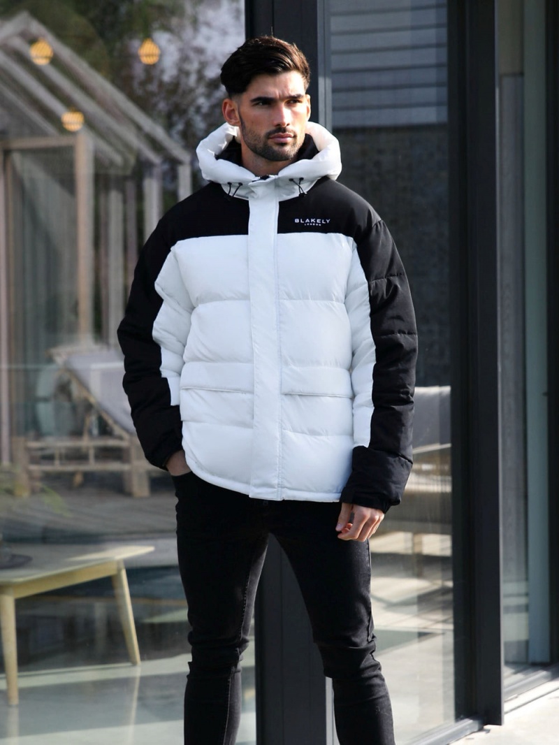 White Blakely Tampa Puffer Coat | XIKZ-15736
