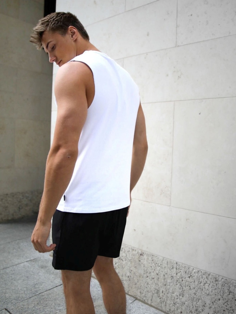 White Blakely Universal Sleeveless Tee | VMHZ-14629