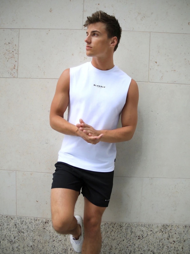 White Blakely Universal Sleeveless Tee | VMHZ-14629