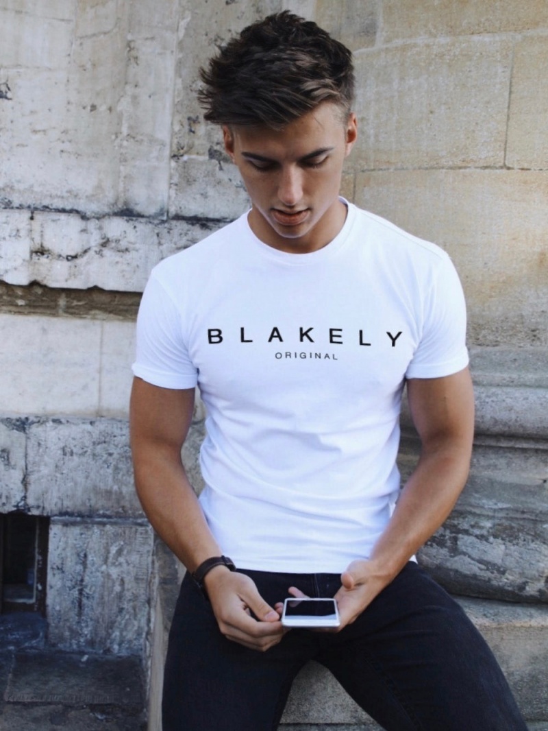 White Blakely Whitestone T-Shirt | KSJY-25370